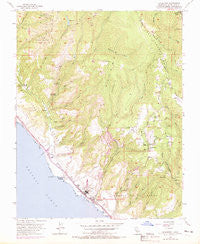 Davenport California Historical topographic map, 1:24000 scale, 7.5 X 7.5 Minute, Year 1955