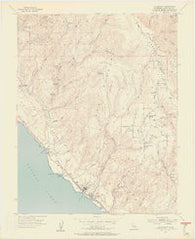 Davenport California Historical topographic map, 1:24000 scale, 7.5 X 7.5 Minute, Year 1955