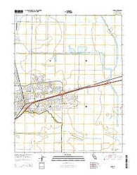 Davis California Current topographic map, 1:24000 scale, 7.5 X 7.5 Minute, Year 2015
