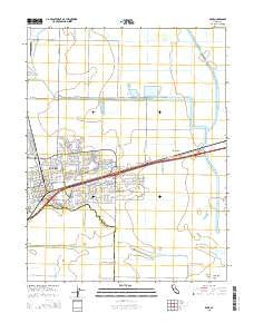 Davis California Current topographic map, 1:24000 scale, 7.5 X 7.5 Minute, Year 2015