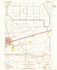 Davis California Historical topographic map, 1:24000 scale, 7.5 X 7.5 Minute, Year 1952