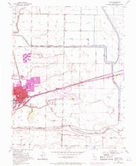 Davis California Historical topographic map, 1:24000 scale, 7.5 X 7.5 Minute, Year 1952