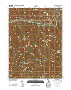 Deadman Peak California Historical topographic map, 1:24000 scale, 7.5 X 7.5 Minute, Year 2012