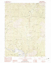 Dedrick California Historical topographic map, 1:24000 scale, 7.5 X 7.5 Minute, Year 1982