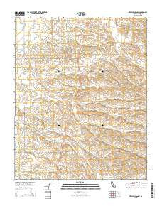 Deepwell Ranch California Current topographic map, 1:24000 scale, 7.5 X 7.5 Minute, Year 2015