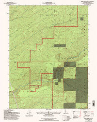 Deer Creek Flat California Historical topographic map, 1:24000 scale, 7.5 X 7.5 Minute, Year 1995