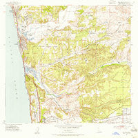 Del Mar California Historical topographic map, 1:24000 scale, 7.5 X 7.5 Minute, Year 1953