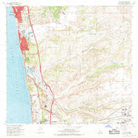 Del Mar California Historical topographic map, 1:24000 scale, 7.5 X 7.5 Minute, Year 1967