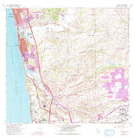 Del Mar California Historical topographic map, 1:24000 scale, 7.5 X 7.5 Minute, Year 1967