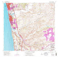 Del Mar California Historical topographic map, 1:24000 scale, 7.5 X 7.5 Minute, Year 1967