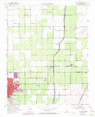 Delano East California Historical topographic map, 1:24000 scale, 7.5 X 7.5 Minute, Year 1953