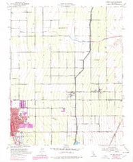 Delano East California Historical topographic map, 1:24000 scale, 7.5 X 7.5 Minute, Year 1953