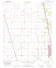 Delano West California Historical topographic map, 1:24000 scale, 7.5 X 7.5 Minute, Year 1954