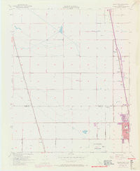 Delano West California Historical topographic map, 1:24000 scale, 7.5 X 7.5 Minute, Year 1954