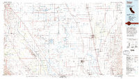 Delano California Historical topographic map, 1:100000 scale, 30 X 60 Minute, Year 1993