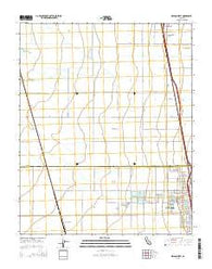 Delano West California Current topographic map, 1:24000 scale, 7.5 X 7.5 Minute, Year 2015