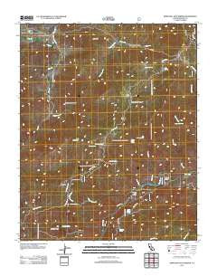 Democrat Hot Springs California Historical topographic map, 1:24000 scale, 7.5 X 7.5 Minute, Year 2012
