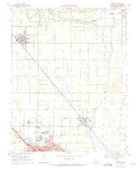 Denair California Historical topographic map, 1:24000 scale, 7.5 X 7.5 Minute, Year 1969