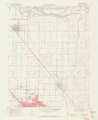 Denair California Historical topographic map, 1:24000 scale, 7.5 X 7.5 Minute, Year 1969