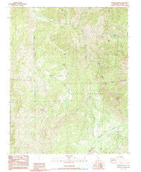 Dennison Peak California Historical topographic map, 1:24000 scale, 7.5 X 7.5 Minute, Year 1986