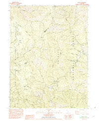 Denny California Historical topographic map, 1:24000 scale, 7.5 X 7.5 Minute, Year 1982