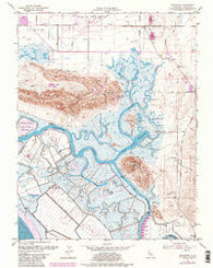 Denverton California Historical topographic map, 1:24000 scale, 7.5 X 7.5 Minute, Year 1953