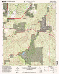Descanso California Historical topographic map, 1:24000 scale, 7.5 X 7.5 Minute, Year 1997