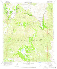 Descanso California Historical topographic map, 1:24000 scale, 7.5 X 7.5 Minute, Year 1960