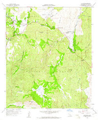 Descanso California Historical topographic map, 1:24000 scale, 7.5 X 7.5 Minute, Year 1960