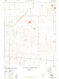 Desert Butte California Historical topographic map, 1:24000 scale, 7.5 X 7.5 Minute, Year 1947