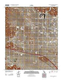 Desert Hot Springs California Historical topographic map, 1:24000 scale, 7.5 X 7.5 Minute, Year 2012