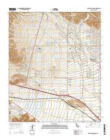 Desert Hot Springs California Current topographic map, 1:24000 scale, 7.5 X 7.5 Minute, Year 2015