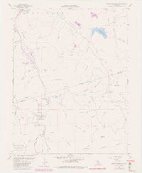 Detert Reservoir California Historical topographic map, 1:24000 scale, 7.5 X 7.5 Minute, Year 1958