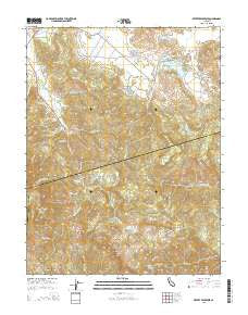 Detert Reservoir California Current topographic map, 1:24000 scale, 7.5 X 7.5 Minute, Year 2015