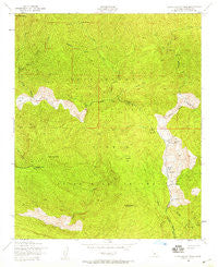 Devils Heart Peak California Historical topographic map, 1:24000 scale, 7.5 X 7.5 Minute, Year 1943