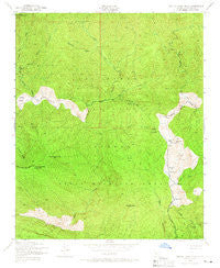Devils Heart Peak California Historical topographic map, 1:24000 scale, 7.5 X 7.5 Minute, Year 1943