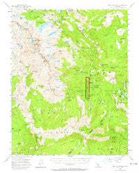 Devils Postpile California Historical topographic map, 1:62500 scale, 15 X 15 Minute, Year 1953