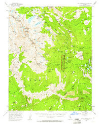 Devils Postpile California Historical topographic map, 1:62500 scale, 15 X 15 Minute, Year 1953
