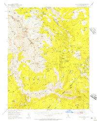 Devils Postpile California Historical topographic map, 1:62500 scale, 15 X 15 Minute, Year 1953
