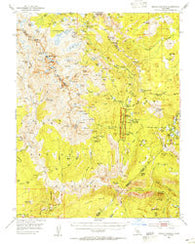 Devils Postpile California Historical topographic map, 1:62500 scale, 15 X 15 Minute, Year 1953
