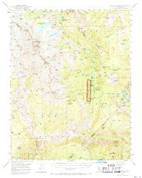 Devils Postpile California Historical topographic map, 1:62500 scale, 15 X 15 Minute, Year 1953