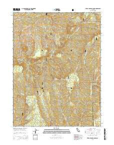 Devils Parade Ground California Current topographic map, 1:24000 scale, 7.5 X 7.5 Minute, Year 2015