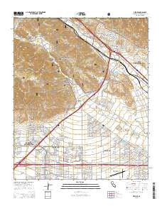 Devore California Current topographic map, 1:24000 scale, 7.5 X 7.5 Minute, Year 2015