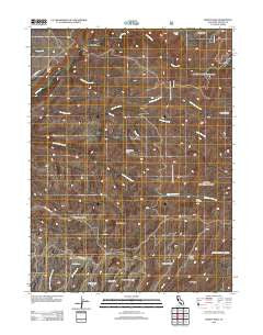 Dewitt Peak California Historical topographic map, 1:24000 scale, 7.5 X 7.5 Minute, Year 2012