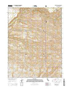 Dewitt Peak California Current topographic map, 1:24000 scale, 7.5 X 7.5 Minute, Year 2015