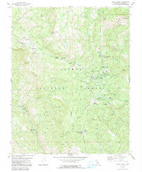 Dinkey Creek California Historical topographic map, 1:24000 scale, 7.5 X 7.5 Minute, Year 1982
