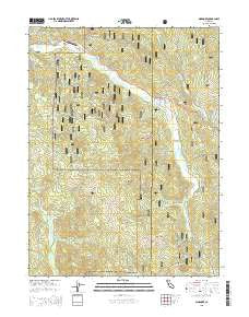 Dinsmore California Current topographic map, 1:24000 scale, 7.5 X 7.5 Minute, Year 2015