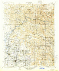 Dinuba California Historical topographic map, 1:125000 scale, 30 X 30 Minute, Year 1924