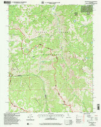 Disaster Peak California Historical topographic map, 1:24000 scale, 7.5 X 7.5 Minute, Year 2001