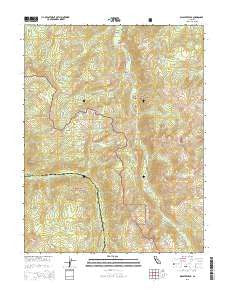 Disaster Peak California Current topographic map, 1:24000 scale, 7.5 X 7.5 Minute, Year 2015